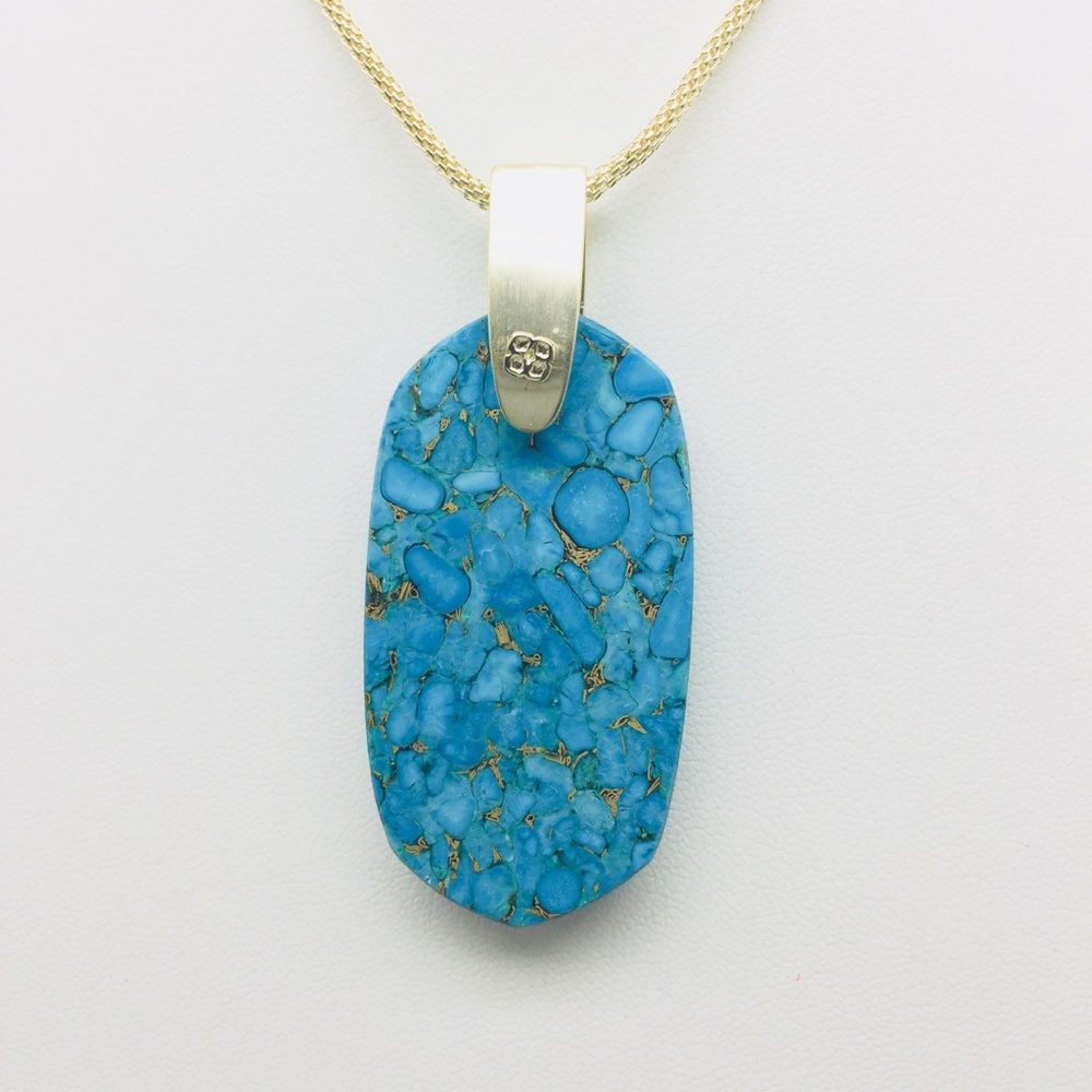 Christmas Sale: Kendra Scott Inez Turquoise bronze necklace Gold Plated
